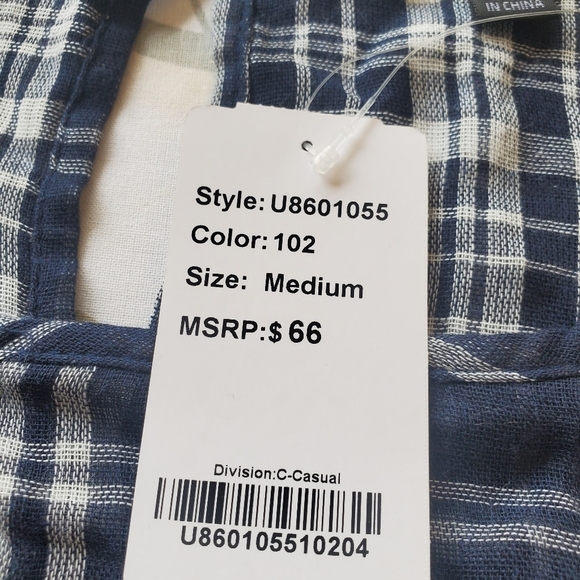 Suzanne Betro Sz M NWT prairie, babydoll empire waist puff sleeve top - Picture 10 of 11